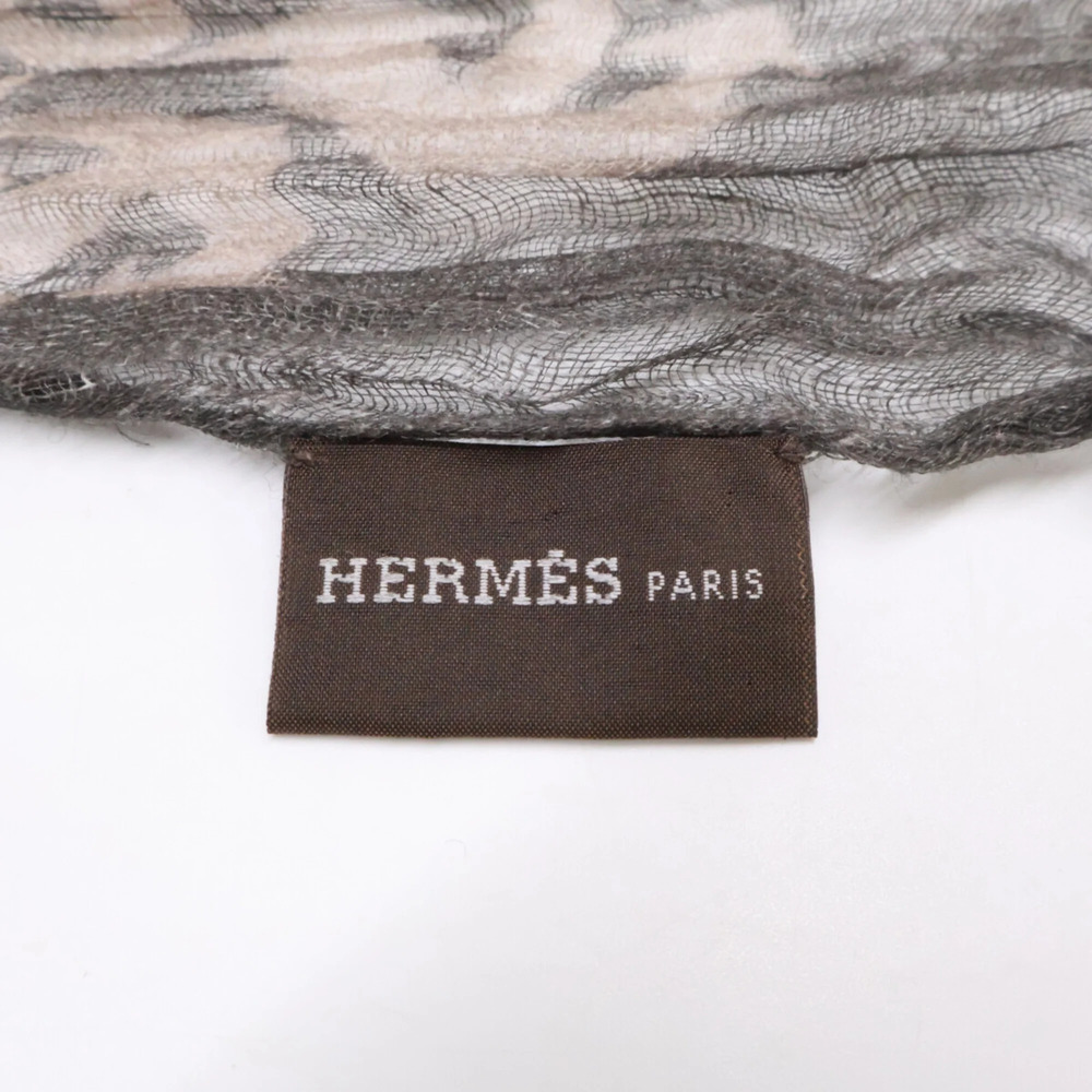 HERMES Gray Scarf - Picture 5 of 7